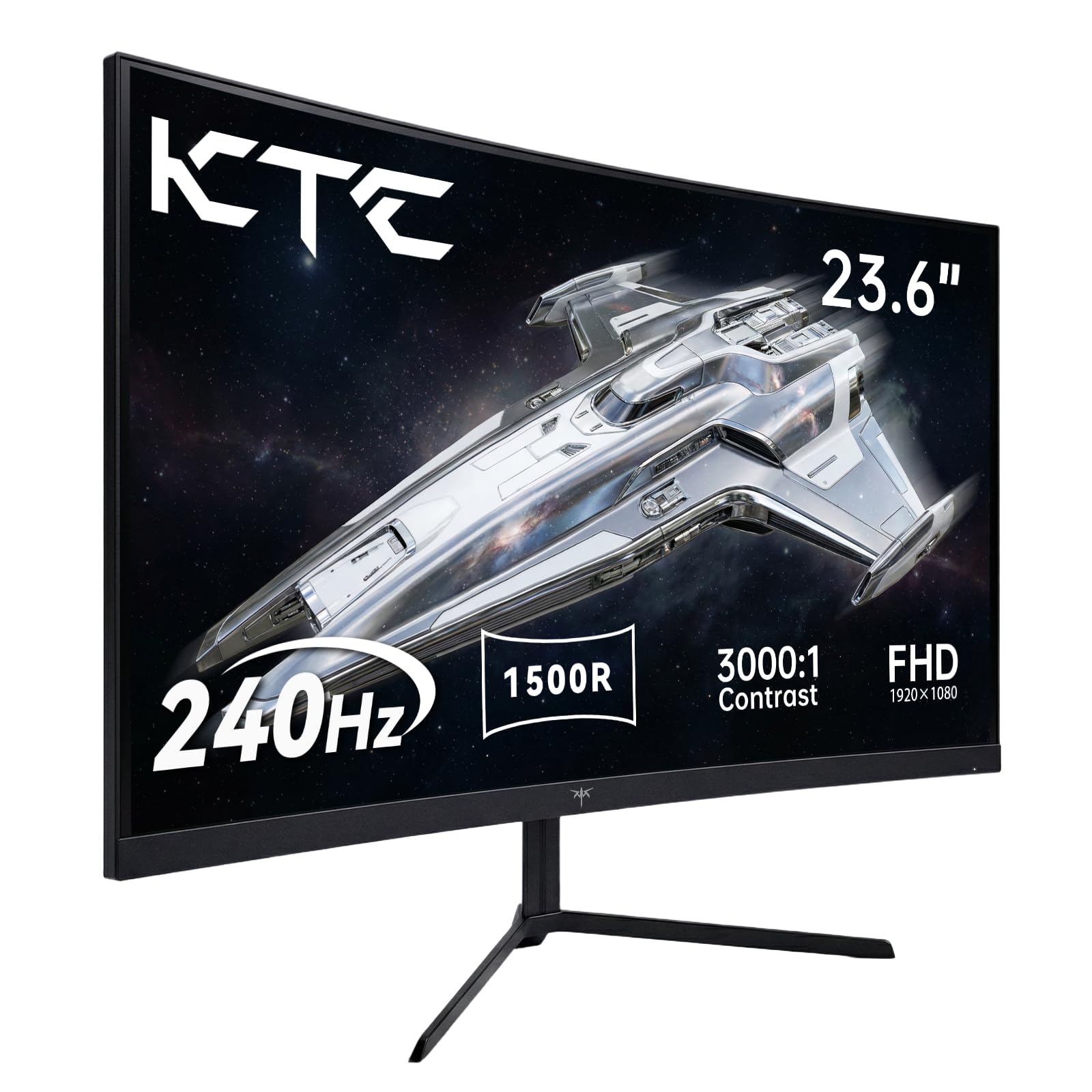 Amazon.co.jp: KTC 24インチ 湾曲ゲーミングモニター 180Hz 1ms(MPRT